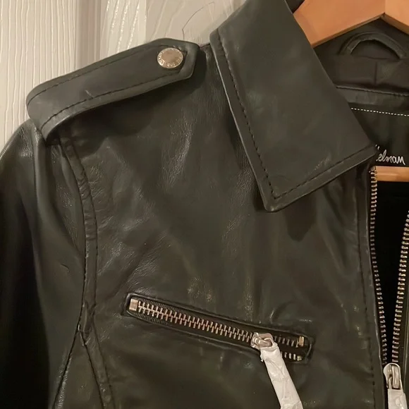 Sam Edelman Leather Moto Jacket Size S NWT